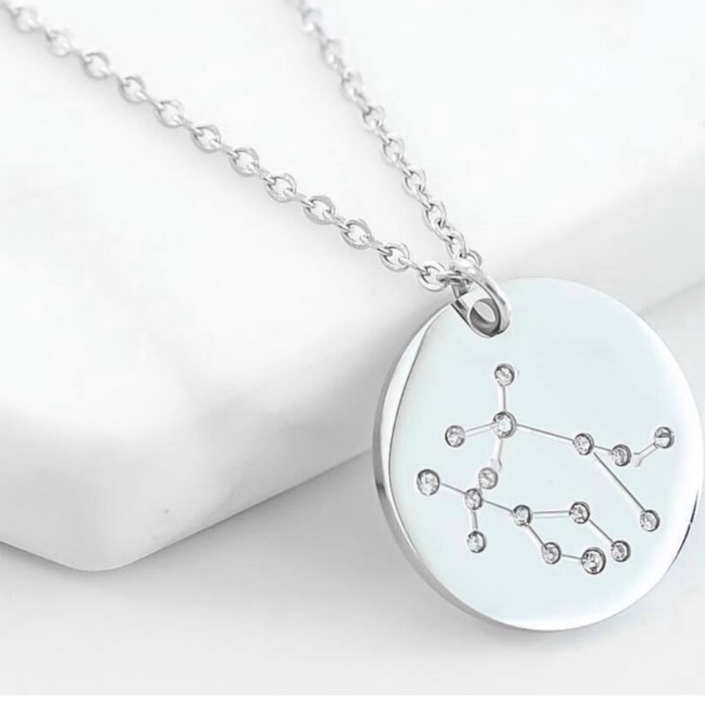 Kinsley Armelle Silver Gemini Astrology Constellation Necklace